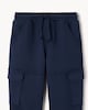 image 5 of F&F Boys Cotton Rich Cargo Joggers in Navy