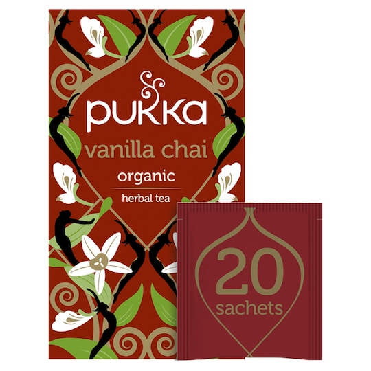 Pukka Organic Fair Trade Vanilla Chai 20 Tea Bags 40G Tesco Groceries