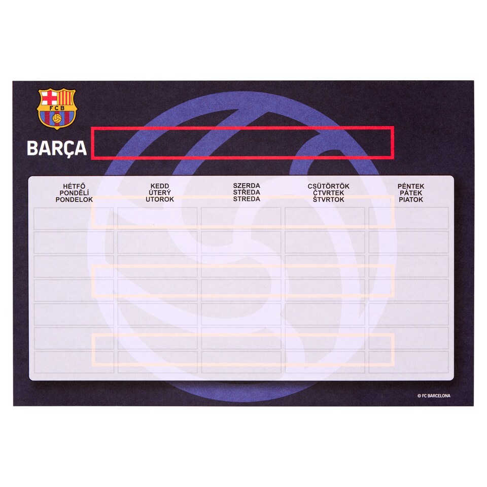 FCB Timetable