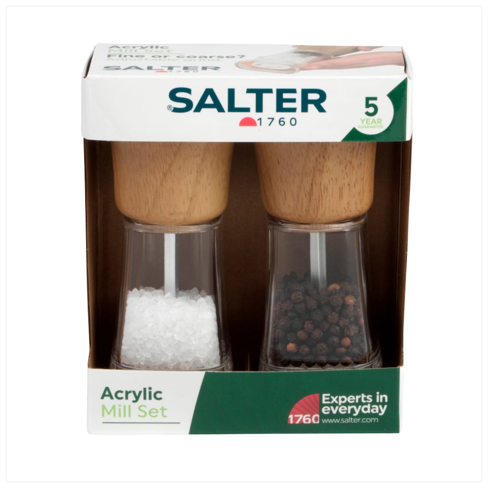 image 1 of Salter Acrylic Mill Set