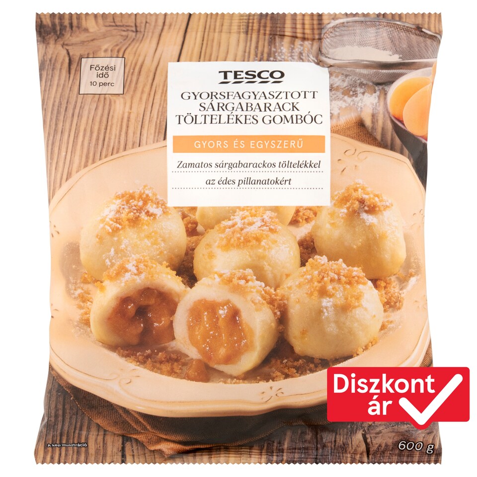 Tesco Quick-Frozen Dumpling with Apricot Filling 600 g