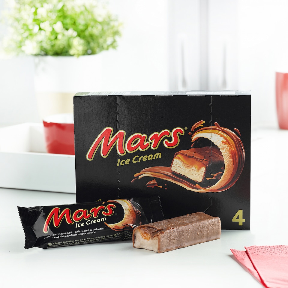 image 1 of Mars Ice Cream Bars 4 x 49.5 ml