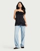 image 2 of F&F Lace Trim Camisole in Black