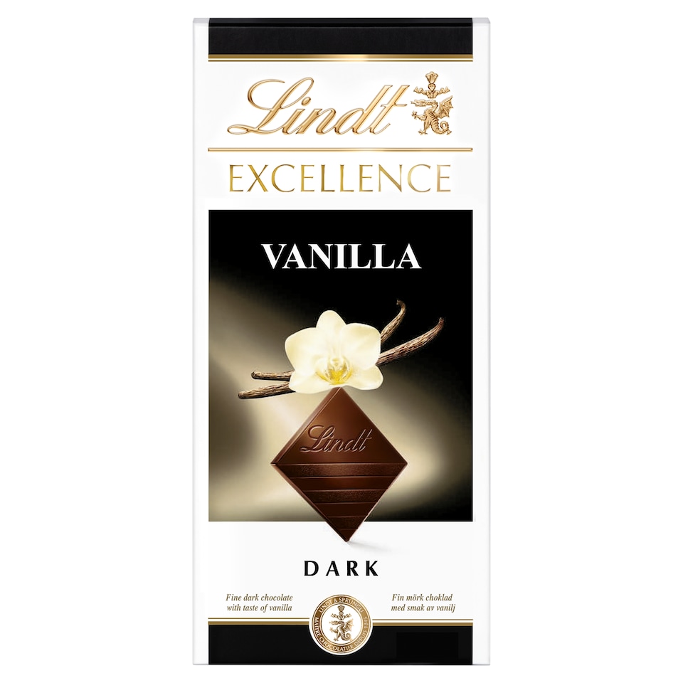 Lindt Excellence Horká čokoláda s príchuťou prírodnej vanilky 100 g