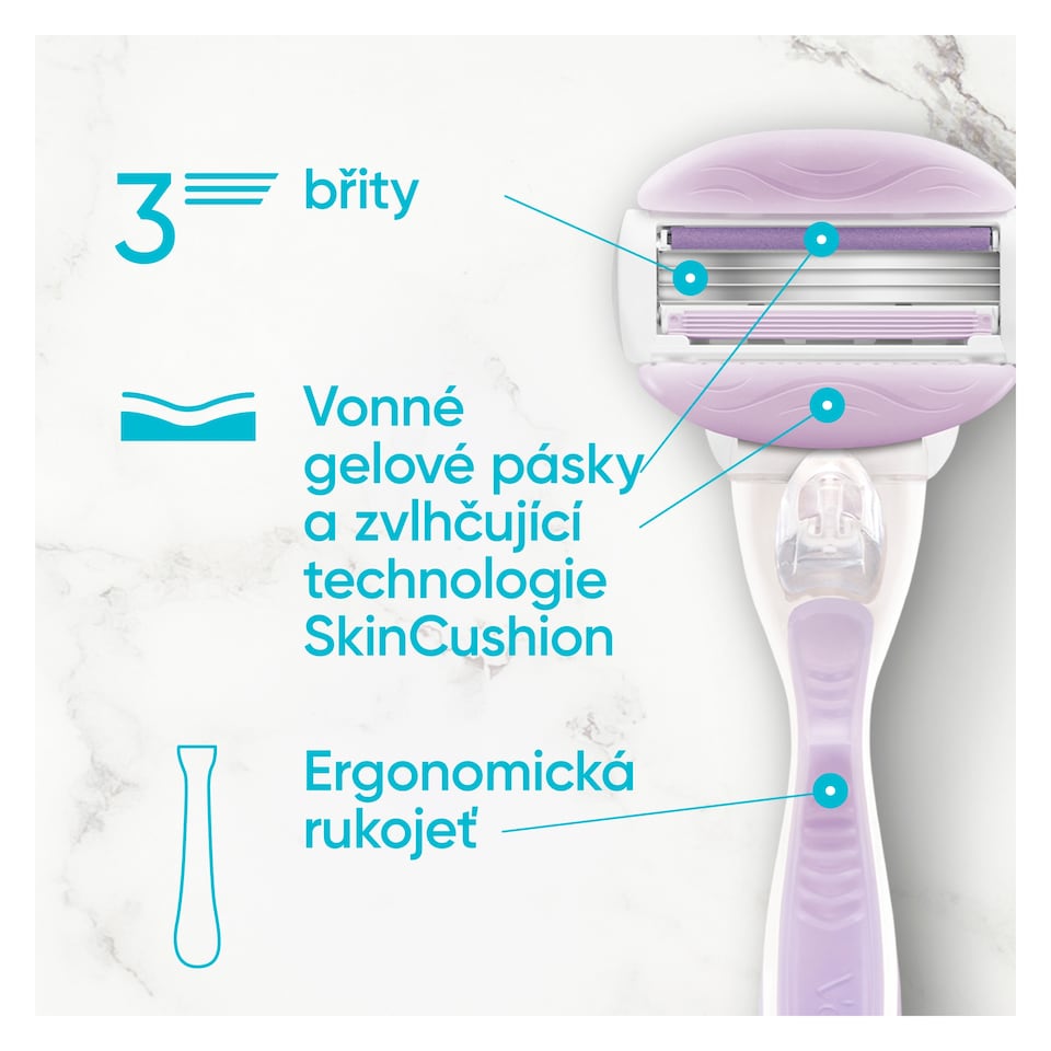 image 1 of Gillette Venus ComfortGlide Women’s Blades Breeze, Refill Blades Cartridges
