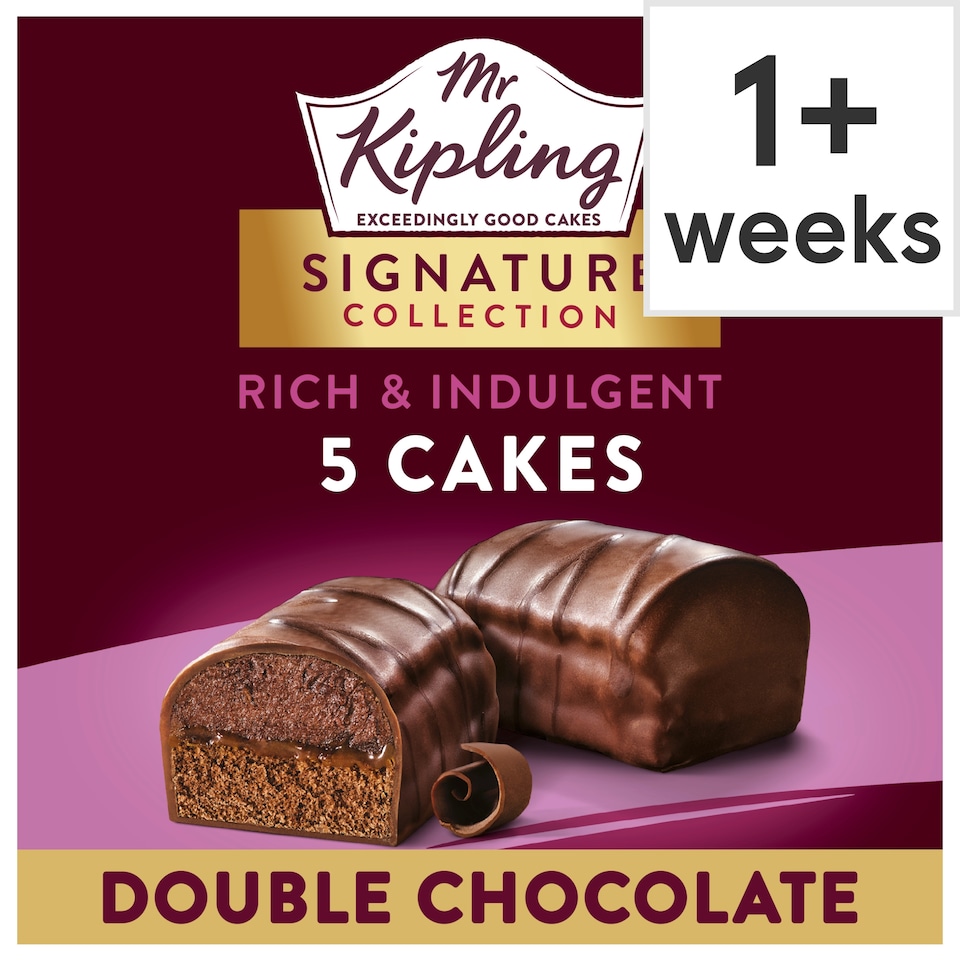 Mr Kipling Signature Collection Cakes - Double Chocolate 5 Pack