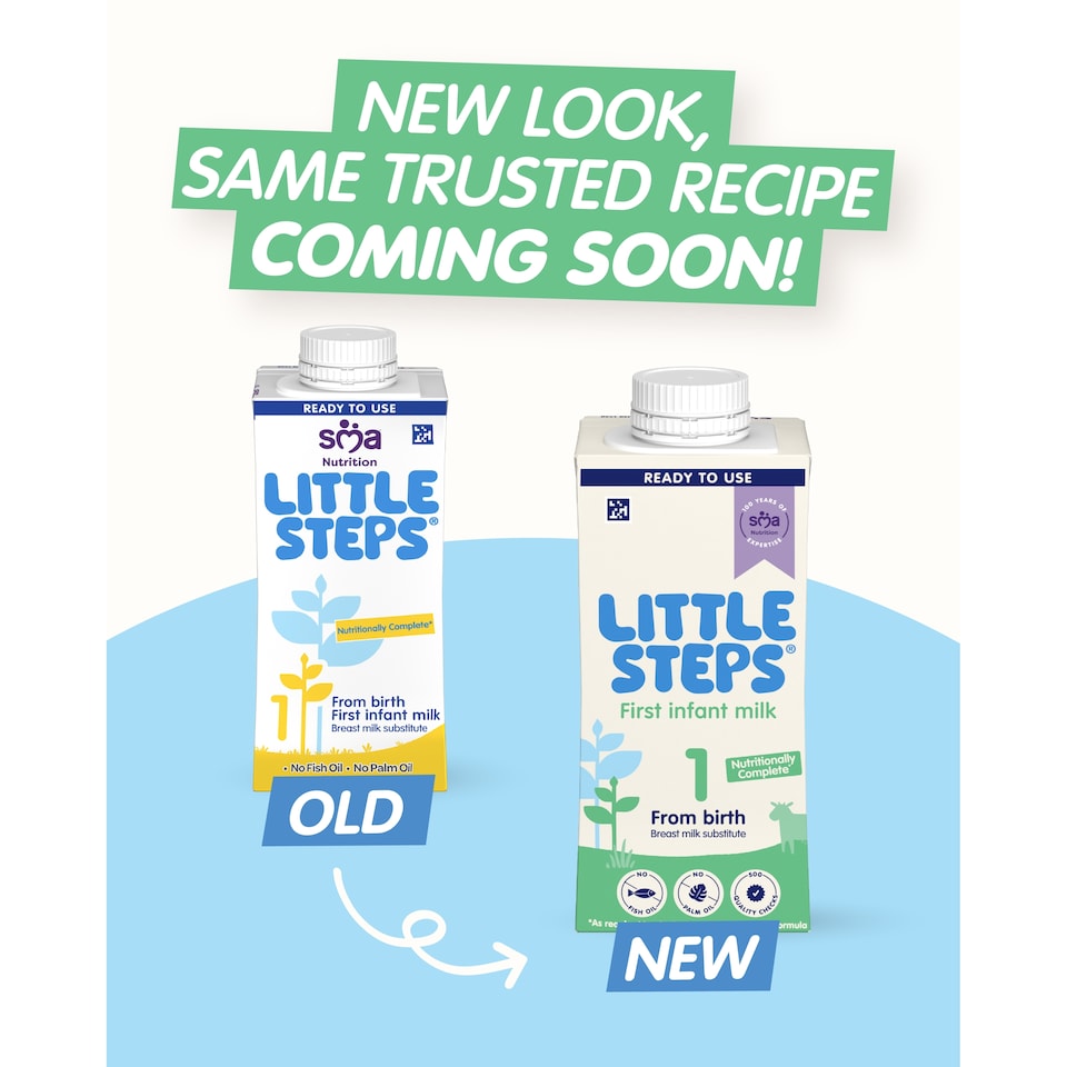 image 1 of SMA Little Steps First Baby Milk Liquid Ready to Feed 200ml