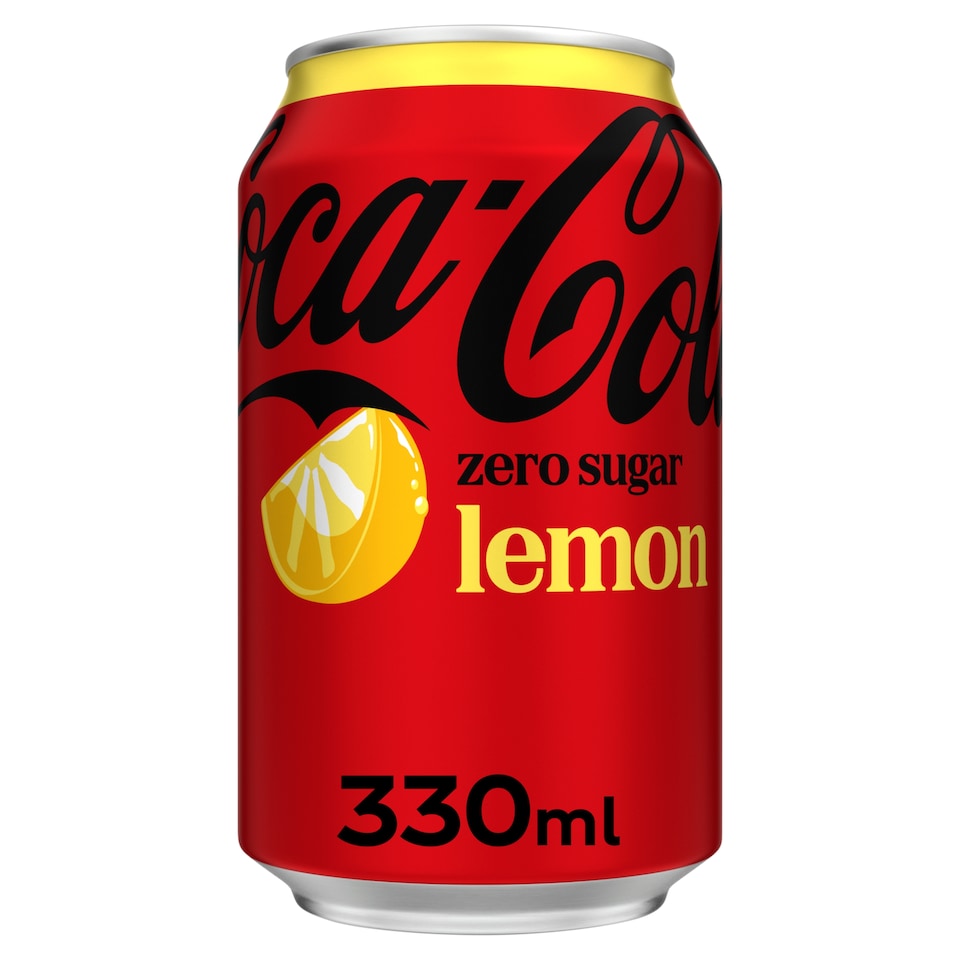 image 1 of Coca-Cola Zero Sugar Soft Drink - Lemon 330ml