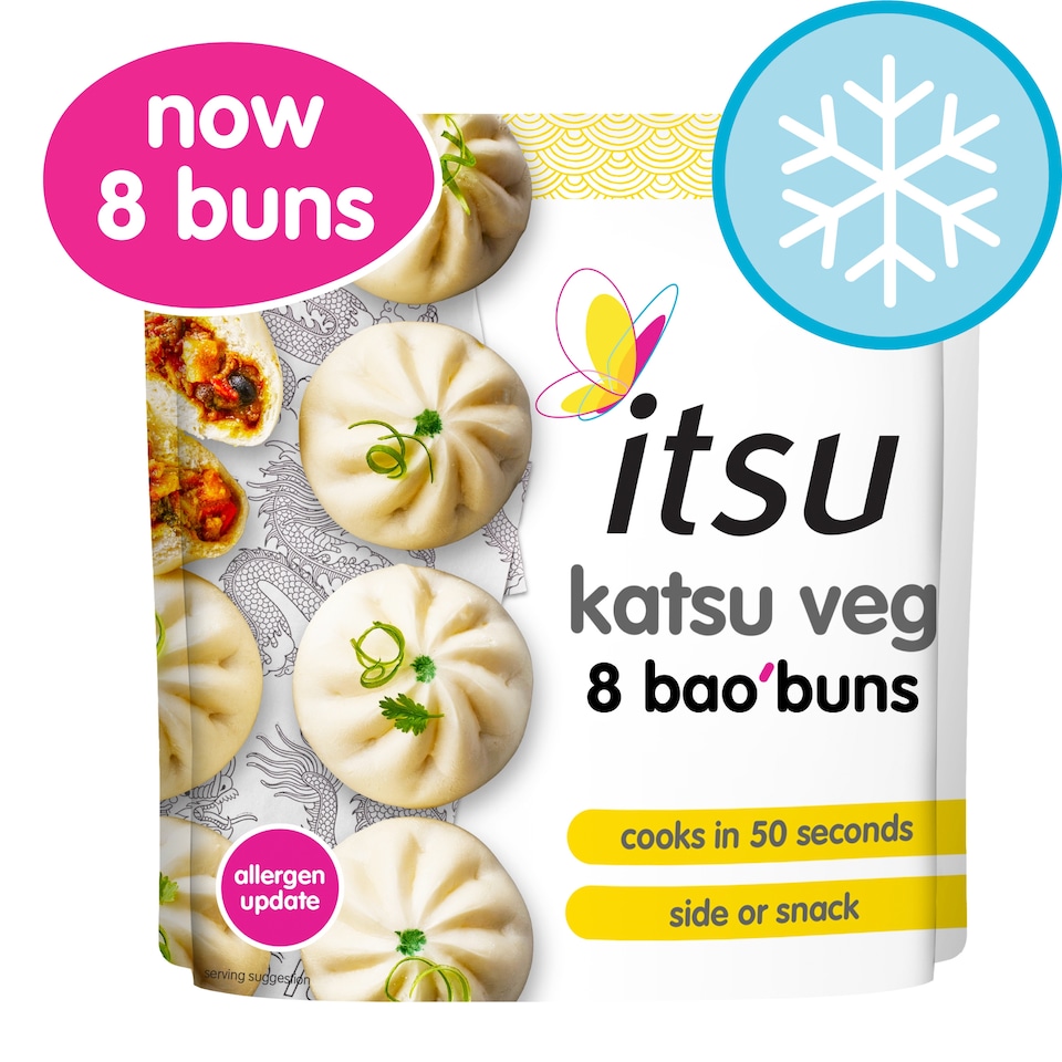 image 1 of itsu 8 katsu veg bao buns 256g