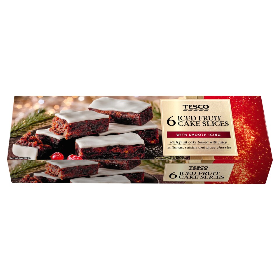 Tesco 6 Iced Fruit Cake Slices