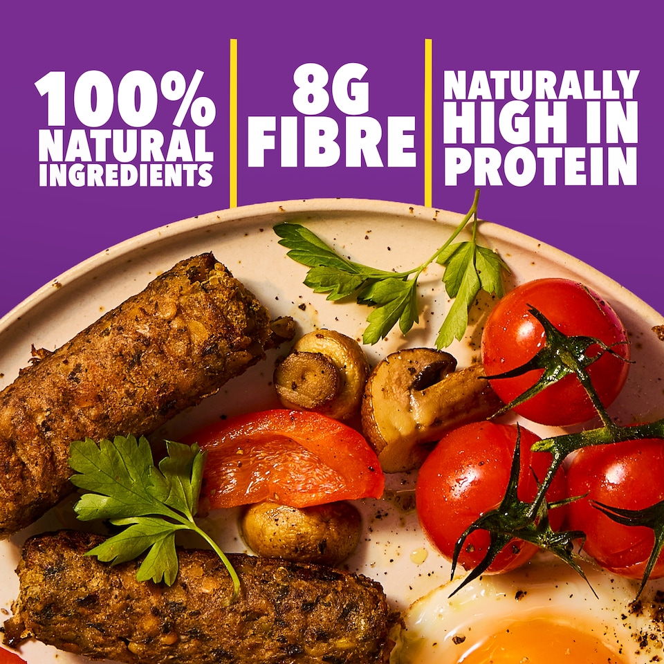 image 1 of Gosh! Super Plants Mushroom, Wild Garlic & Chia Seed Sausages 210g