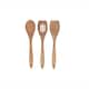 image 2 of Salter Healthy Eating 3 Piece Acacia Wood Utensils