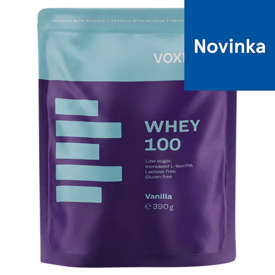 Voxberg Protein Whey 100 bielkovinový prášok príchuť vanilka 13 x 30 g (390 g)