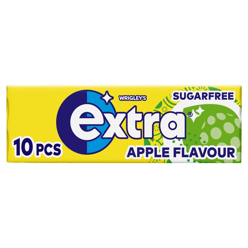 Extra Apple Flavour Sugarfree Chewing Gum 10 Pieces