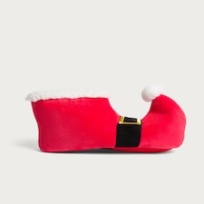 F&F Santa Bootie Slippers in Red