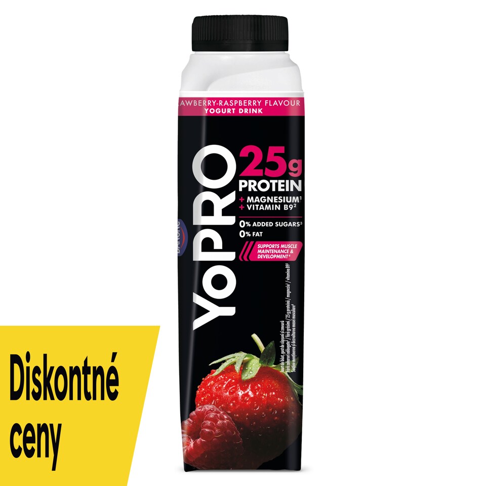 YoPRO Yoghurt Drink Strawberry-Raspberry 300g