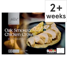 Tesco Finest Chef's Collection Cold smoked Chicken crown with hispi cabbage and chicken & white wine sauce 1100g