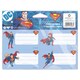 image 1 of Batman/Superman School Label