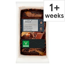 Tesco Finest Chocolate & Caramel Loaf Cake 6 Servings