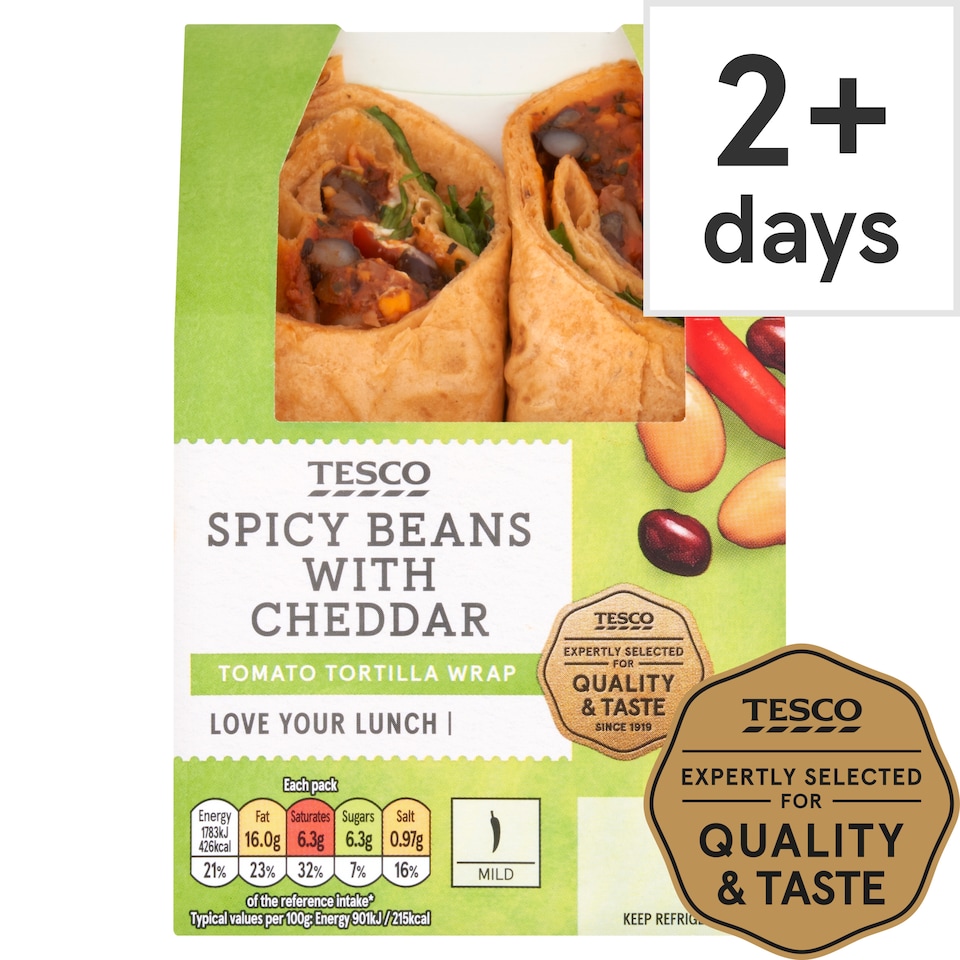 Tesco Spicy Bean Wrap