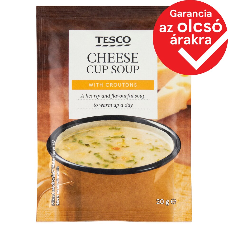 Tesco Cheese Cup Soup with Croutons 20 g