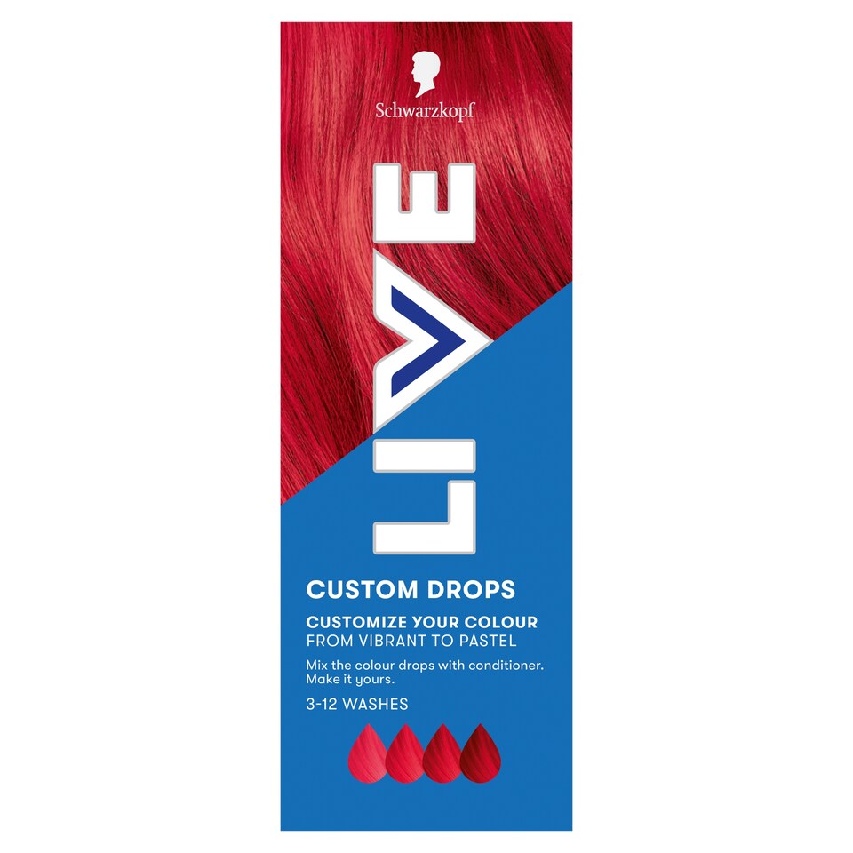 Schwarzkopf Live Drops ohnivá červená 30ml