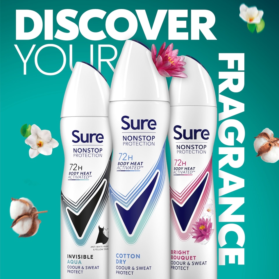 image 1 of Sure 72H Cotton Dry Antiperspirant 150Ml