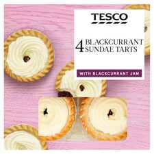 Tesco Blackcurrant Sundae Tarts 4 Pack