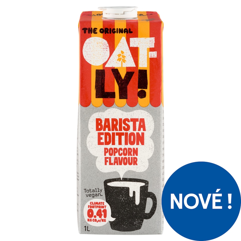 Obrázek 1 pro produkt Oatly! Barista ovesný nápoj s příchutí popcornu 1l