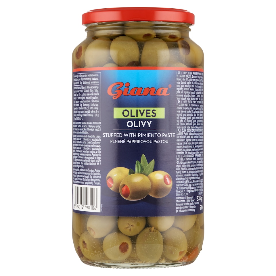 Obrázek 1 pro produkt Giana Olivy plněné paprikovou pastou 935g