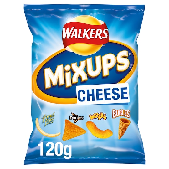 Walkers Mix Ups Cheese Snacks 120G Tesco Groceries