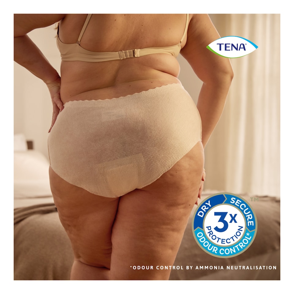 image 1 of TENA Silhouette Incontinence Pants Cream Large 8 Pack