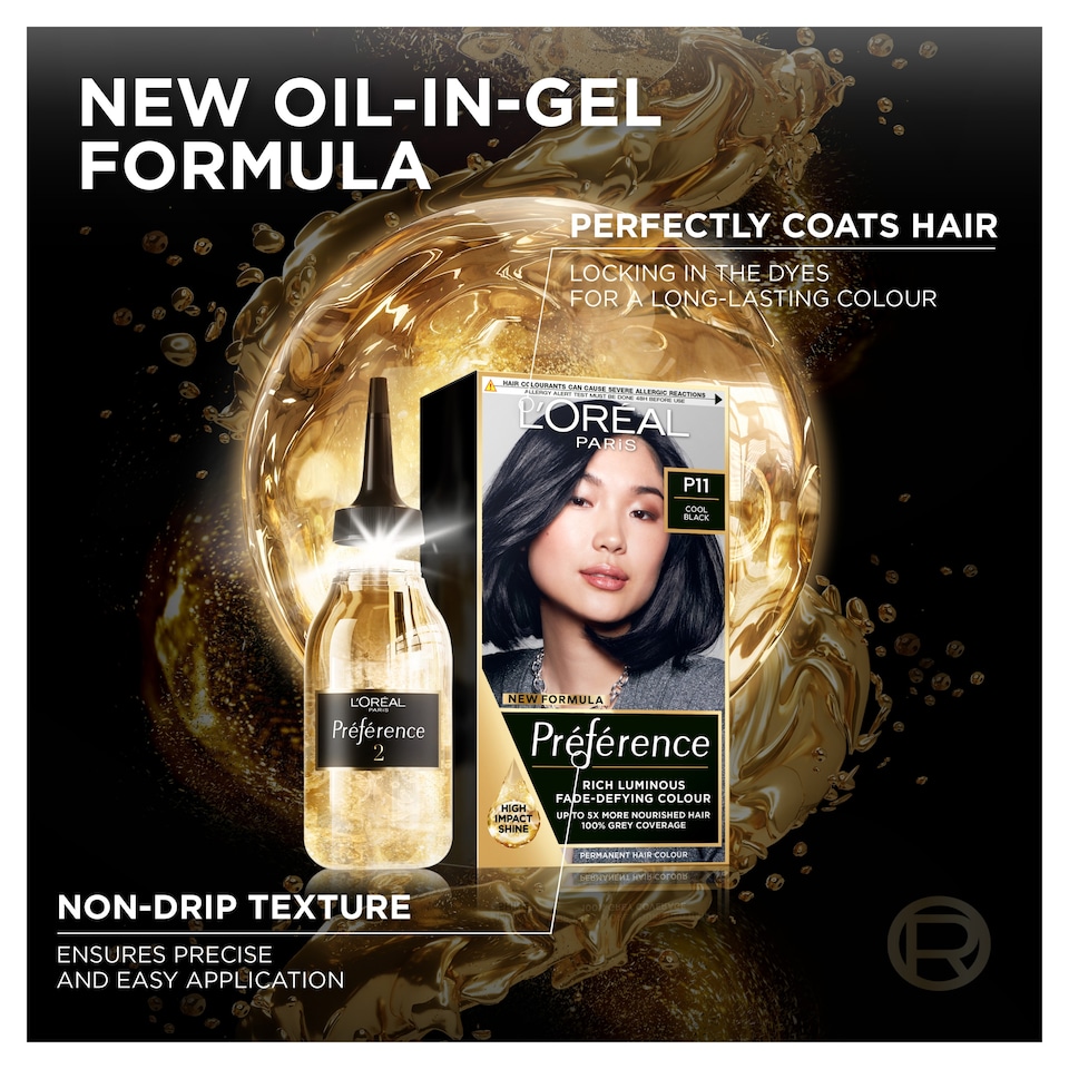 image 1 of L'oreal Paris Preference Permanent Hair Dye P11 Cool Black