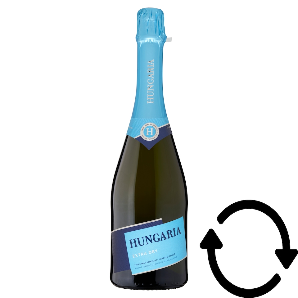 Hungaria Extra Dry különlegesen száraz minőségi pezsgő 12% 0,75 l