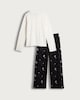image 2 of Wednesday Pure Cotton Pyjama Set in Multi