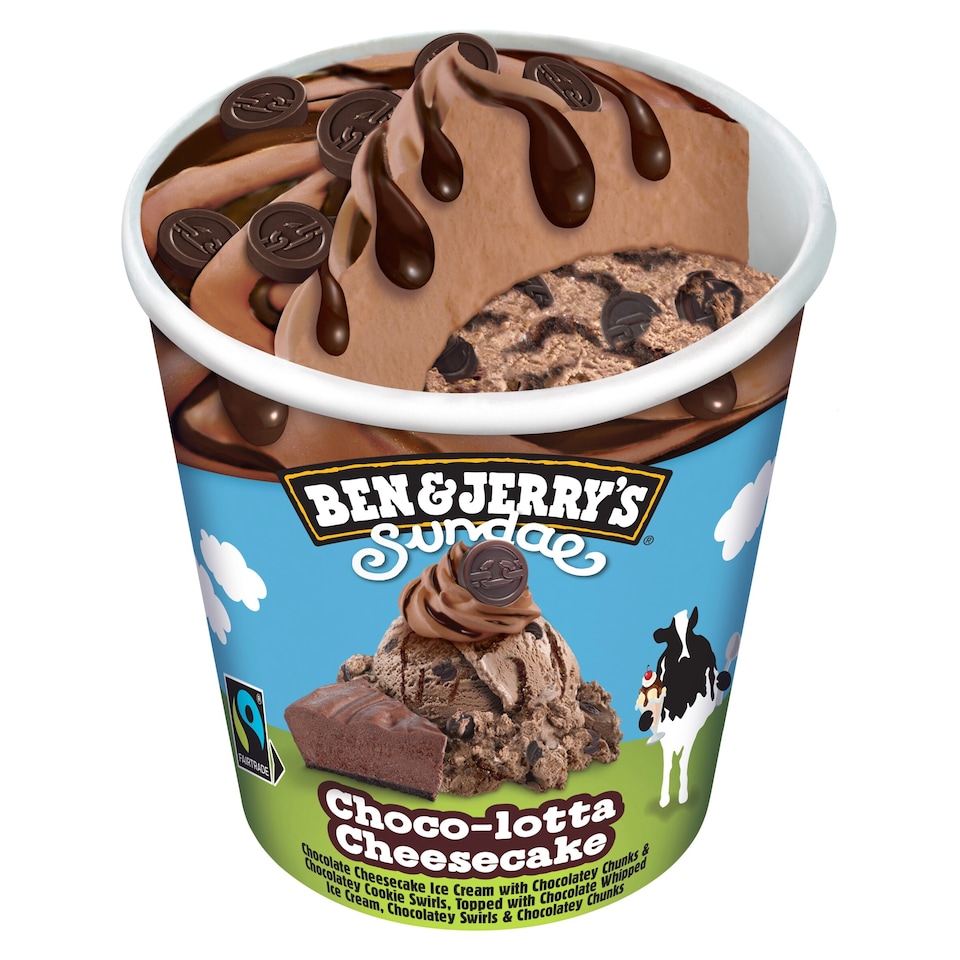 image 1 of Ben & Jerry's Sundae Choco-Lotta Cheesecake Ice Cream Tub 427ml