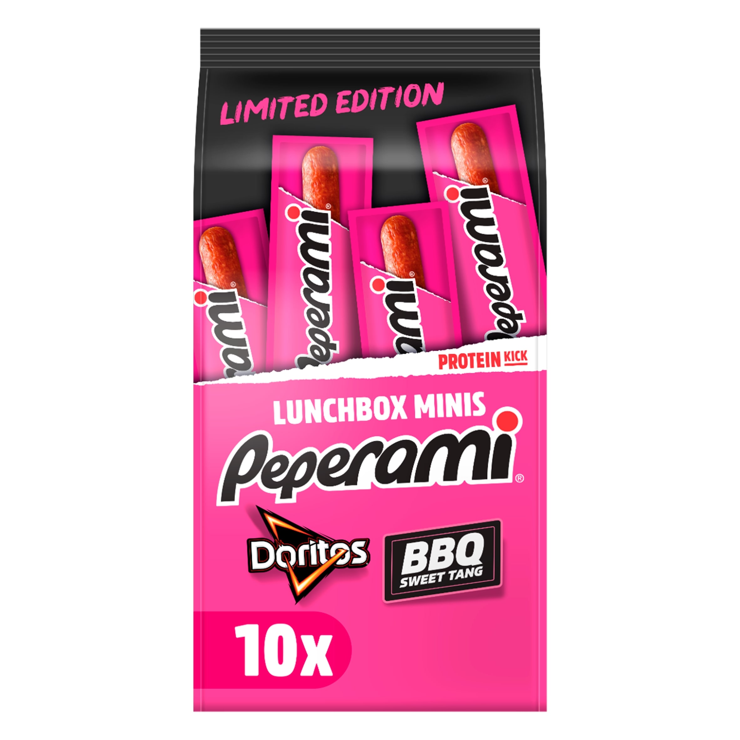 Peperami Doritos BBQ Sweet Tang Lunchbox Mini's 10x10g