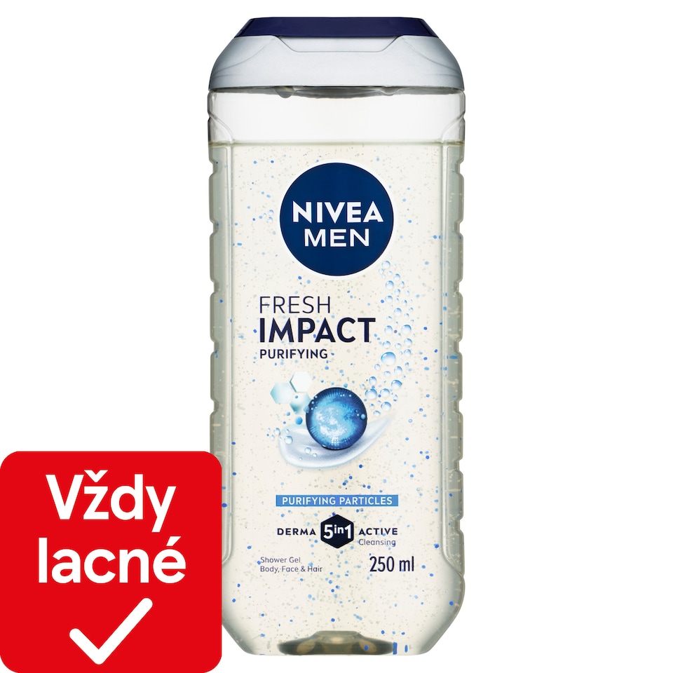 obrázok 1 z Nivea Men Fresh Impact 5 v 1 Sprchovací gél 250 ml