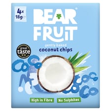 BEAR Fruit Dried Coconut Chips 4x18g