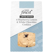 Tesco Finest Blueberry, Lemon & White Chocolate Cookies 4 Pack