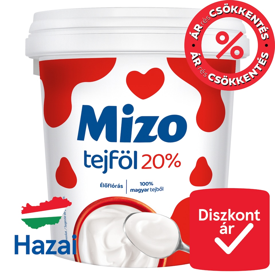 Mizo tejföl 20% 800 g