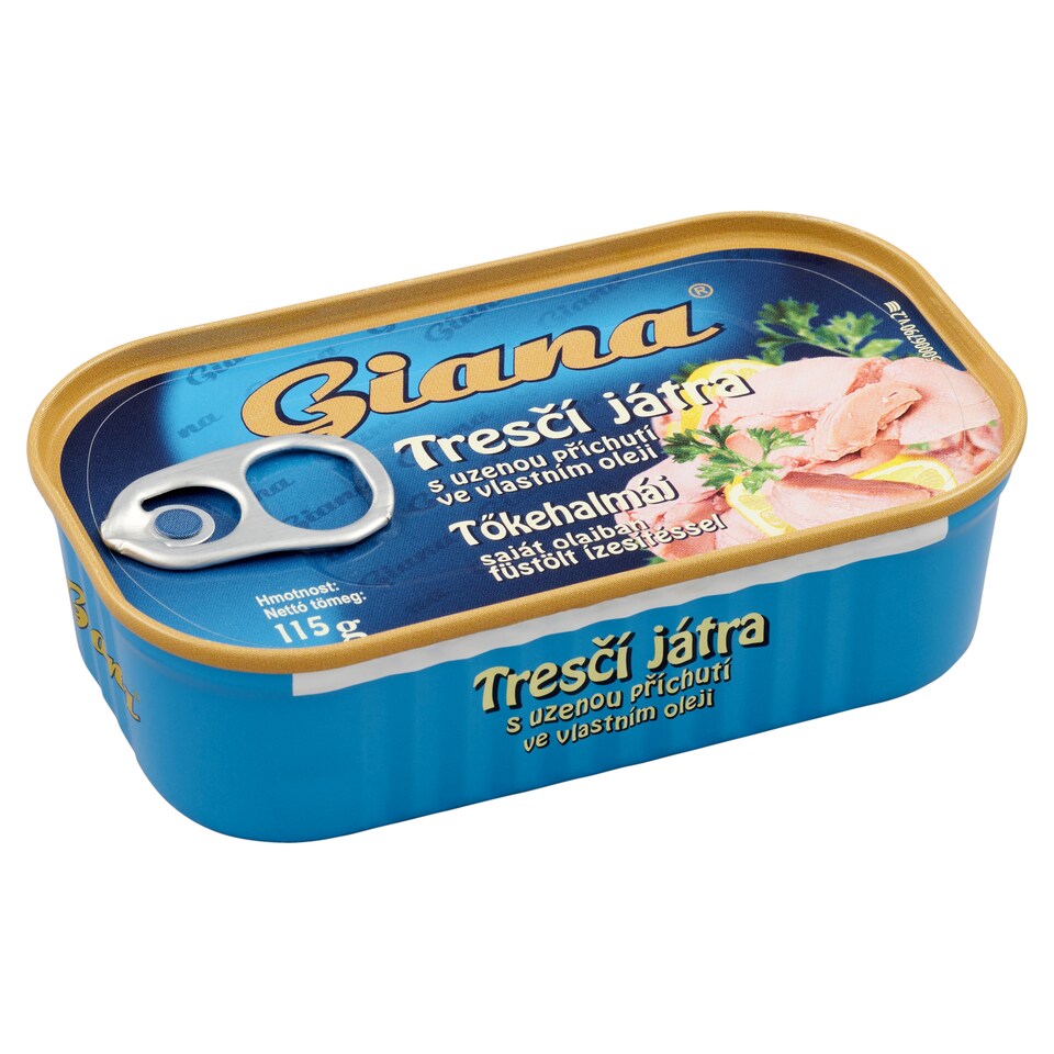 obrázok 1 z Giana Tresčia pečeň vo vlastnom oleji s údenou príchuťou 115 g