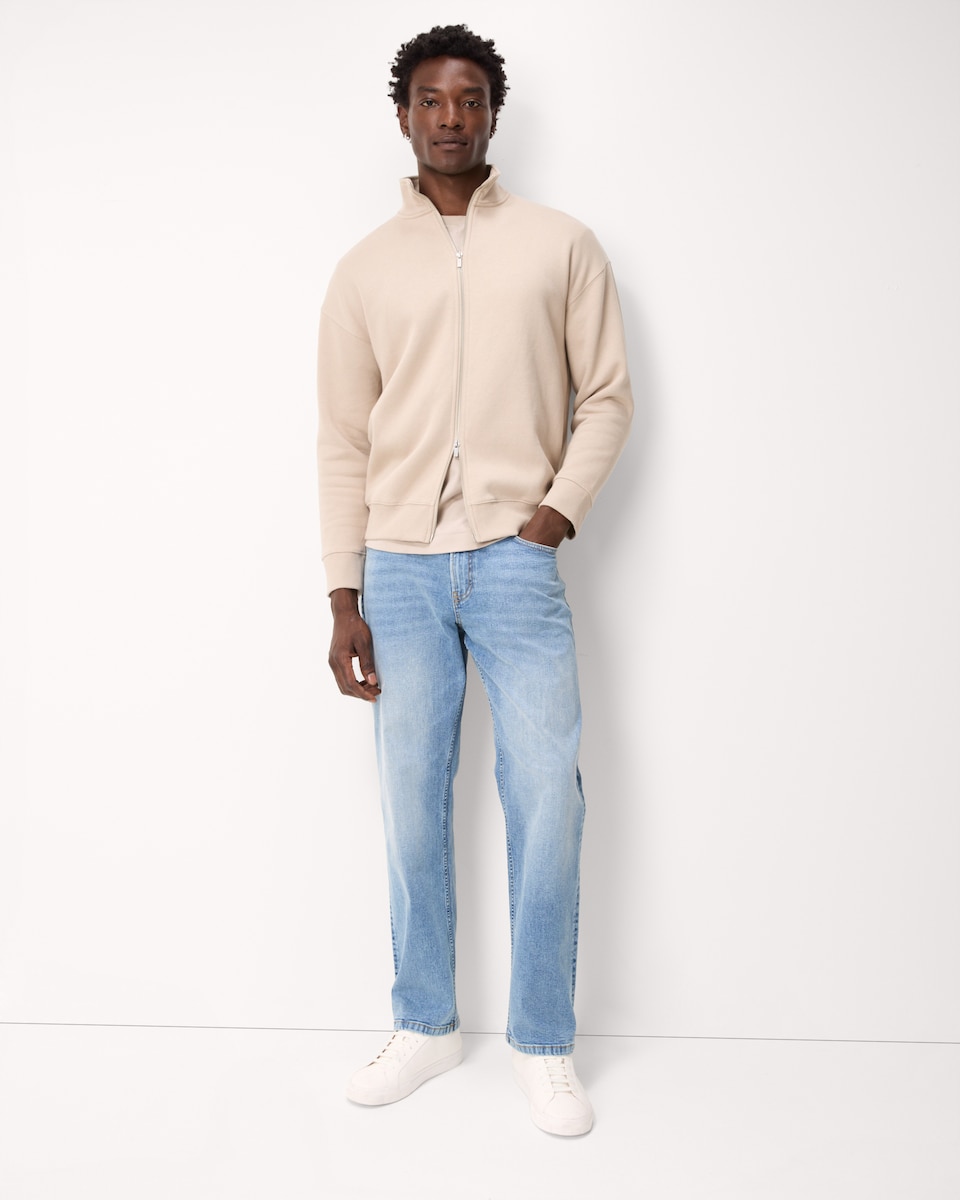 image 1 of F&F Relaxed Leg FREEFIT® Jeans in Blue