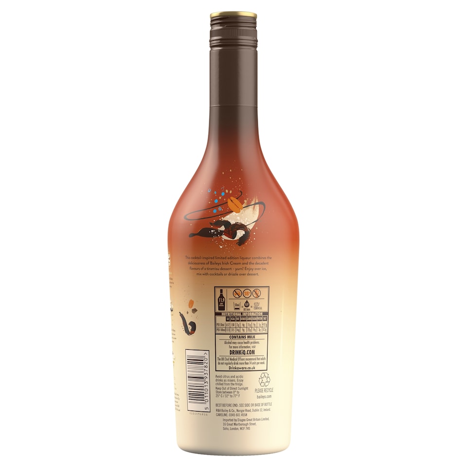 image 1 of Bailey's Tiramisu Irish Cream Liqueur Bottle 17% Vol 70Cl