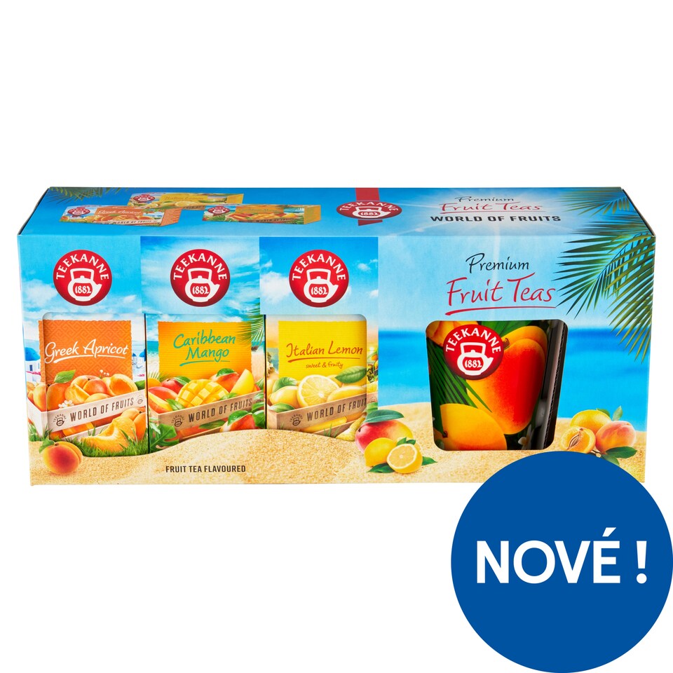 Teekanne World of Fruits Ovocno-bylinný čaj aromatizovaný 60 ks 130g + hrnek