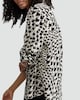 image 2 of F&F Houndstooth Print Collared Blouse in Multi Black White