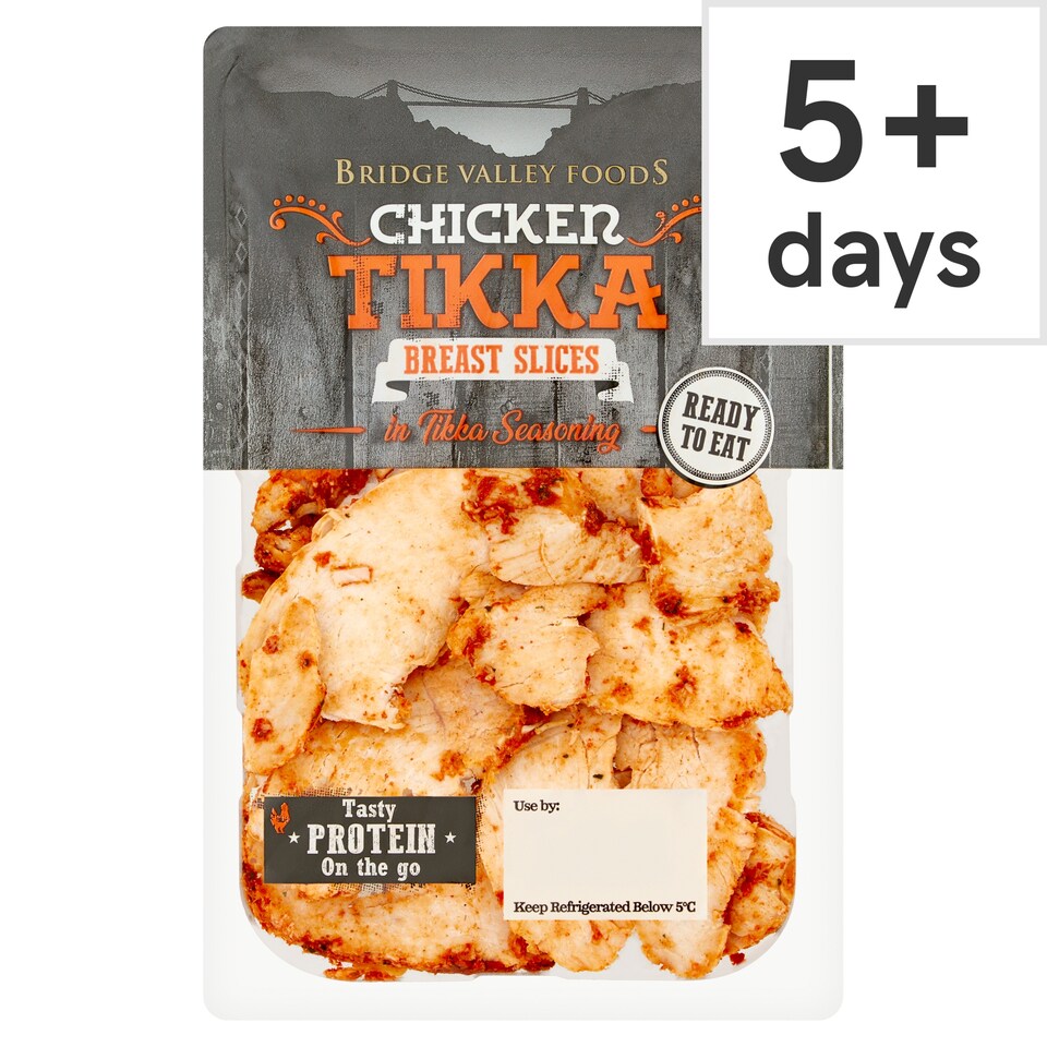 Bridge Valley Foods Chicken Tikka Breast Slices 100G