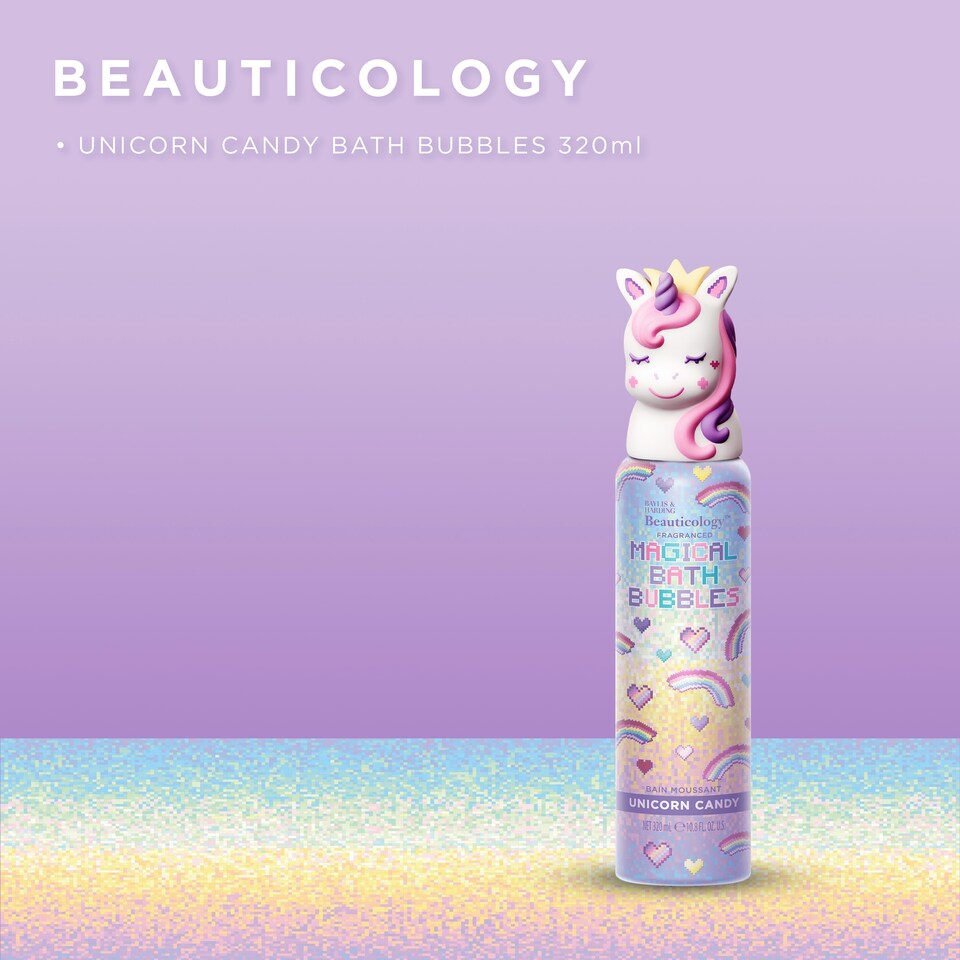 image 1 of Baylis & Harding Beauticology Unicorn Candy Bath Bubbles 320ml