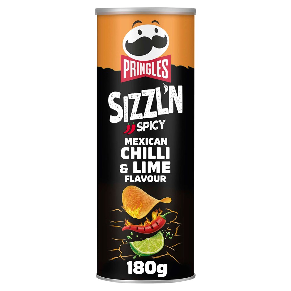 Pringles Sizzl'N Chilli & Lime Sharing Crisps 180g