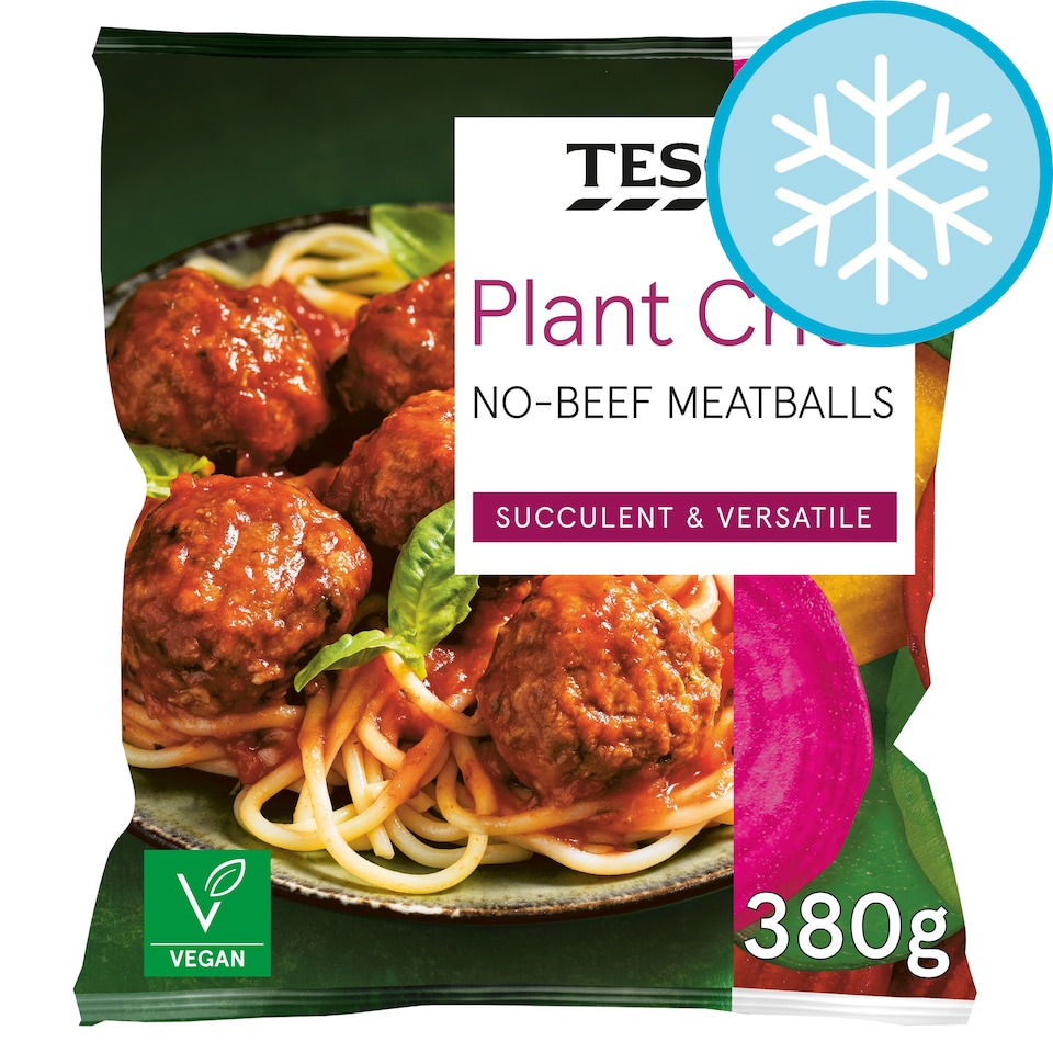Tesco Plant Chef No-Beef Meatballs 380g